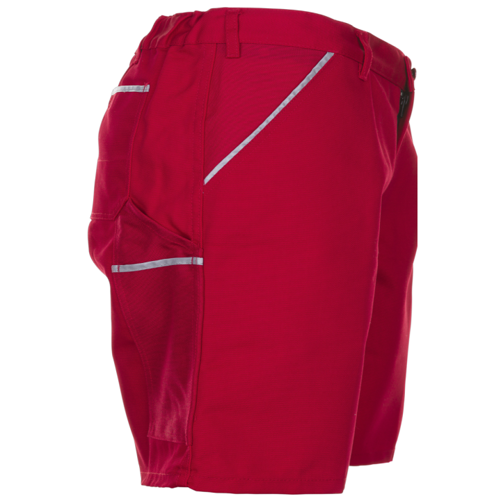 Bermuda de travail rouge canvas planam profil