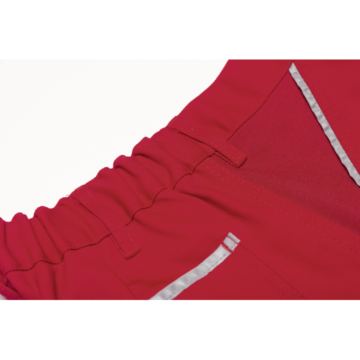 Bermuda de travail rouge canvas planam taille élastique