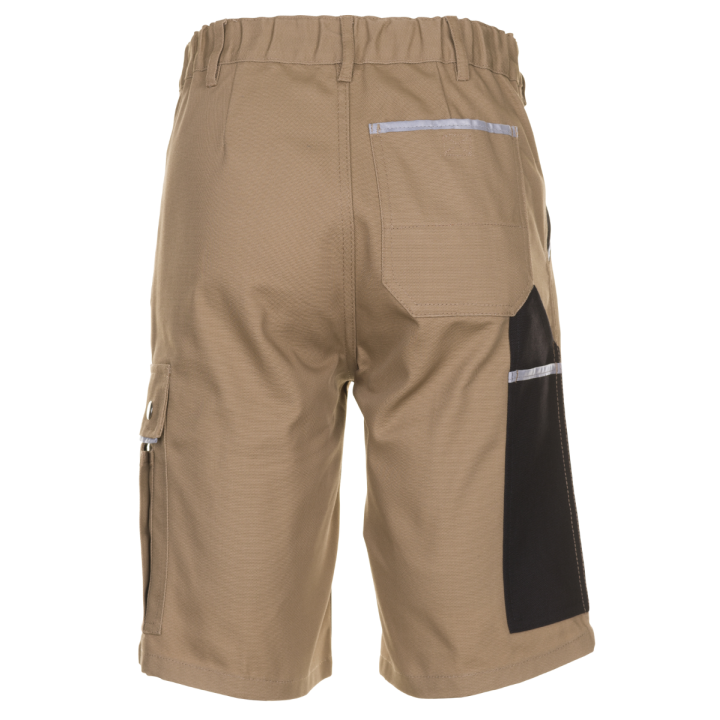 Bermuda de travail CANVAS sable noir PLANAM dos