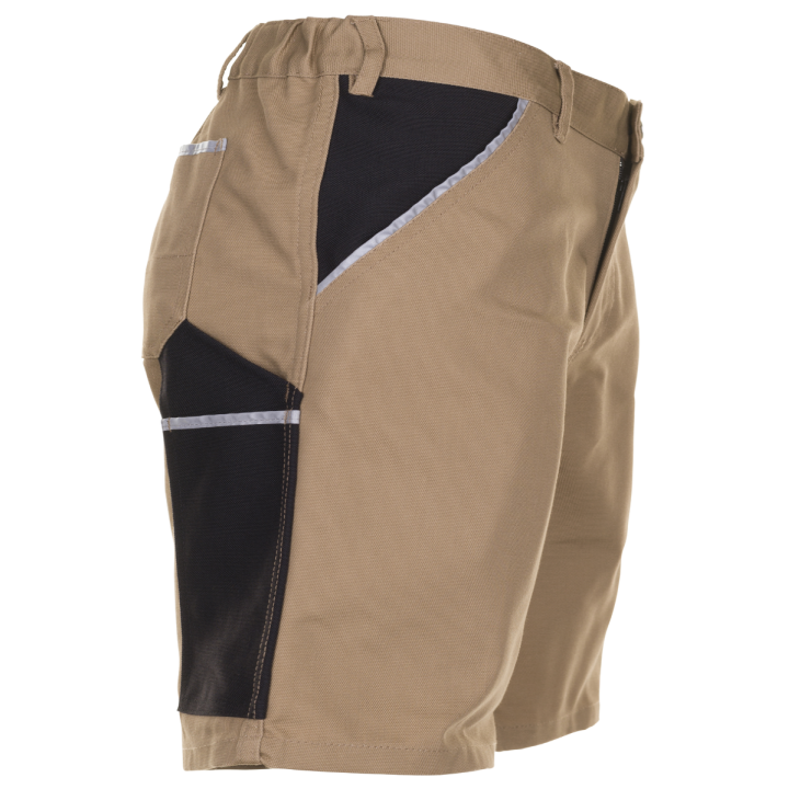 Bermuda de travail CANVAS sable noir PLANAM profil