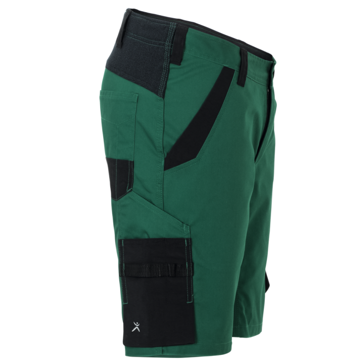 Short élasthanne vert profil