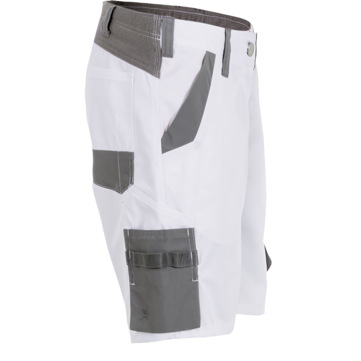 Short élasthanne blanc profil