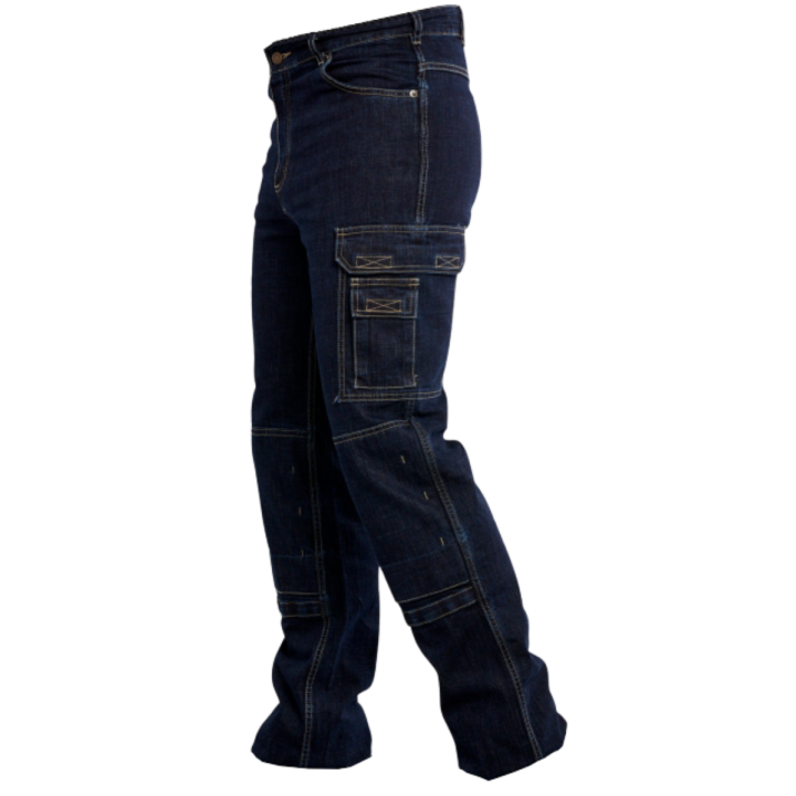 Pantalon TYPHON JEANS poche genoux PBV profil