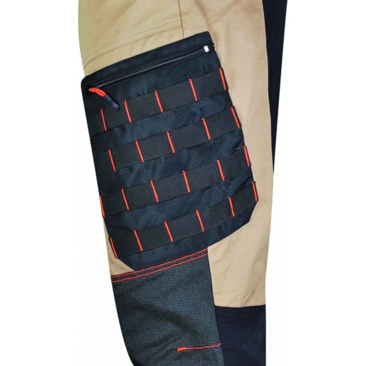 Pantalon de travail anti ronce porte outils