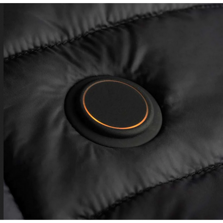 Doudoune chauffante manche et capuche EVO G-HEAT bouton mise en chauffe