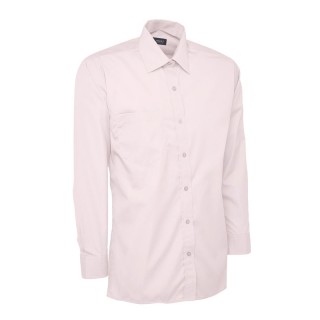 Chemise manches longues popeline homme UC709 UNEEK Sécurama rose