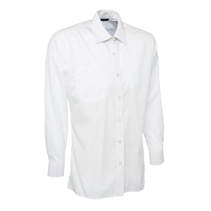 Chemise manches longues popeline homme UC709 UNEEK Sécurama blanc