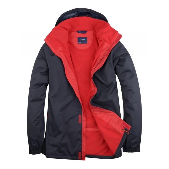Veste de tracail coupe vent et loisirs Deluxe UNEEK rouge marine