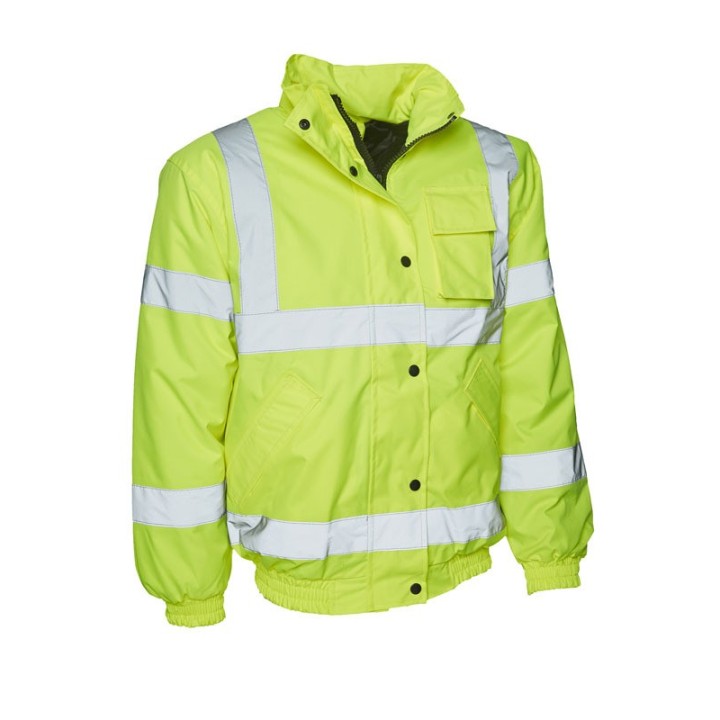 Blouson froid de travail haute visibilité premier prix UNEEK jaune