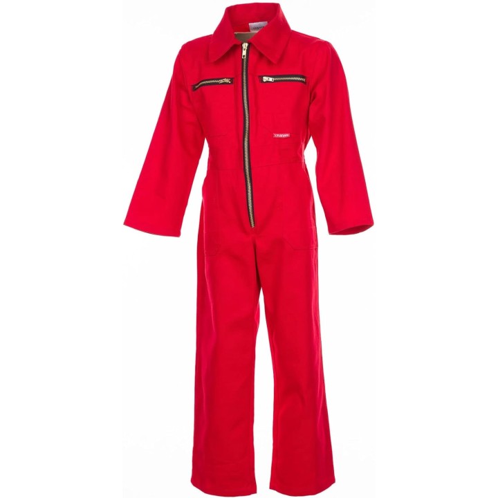 Combinaison de travail enfant Junior 100 % coton PLANAM rouge