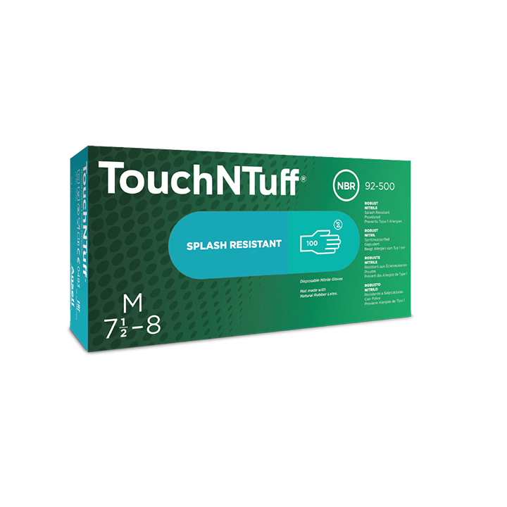 Lot 100 Gants nitrile jetables TUCH'N TUFF ANSEL
