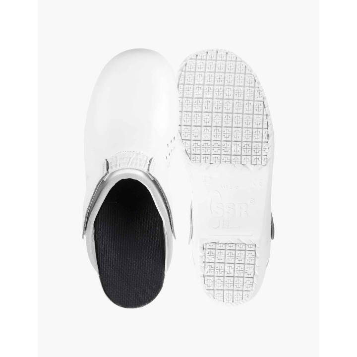 Semelle FURIANO Sabot le plus adhérant au sol ADHERA Sécurama Blanc