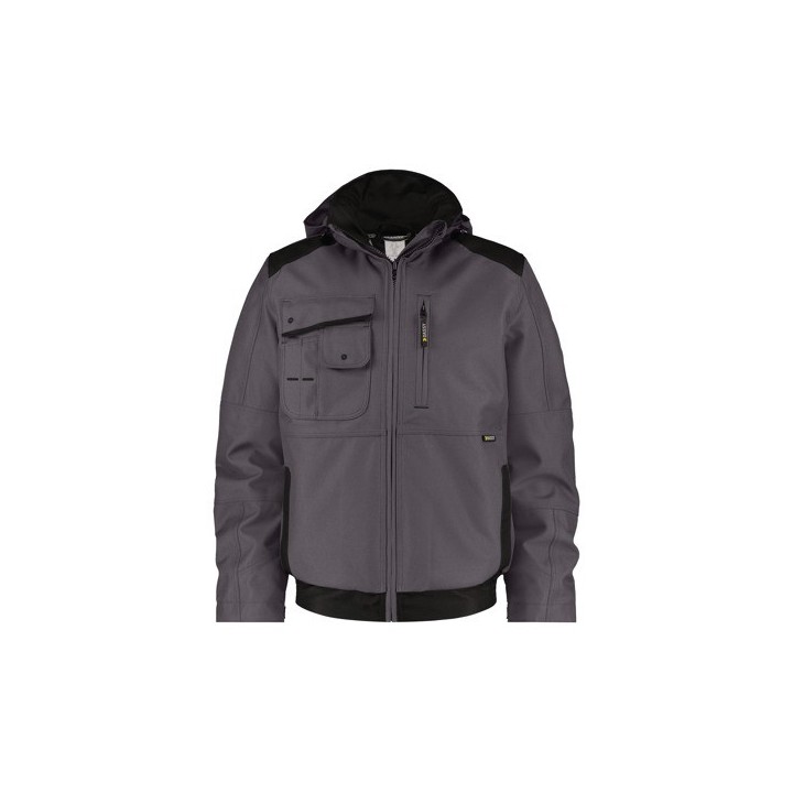 Veste hiver de travail hyper résistante et chaude AUSTIN DASSY gris noir