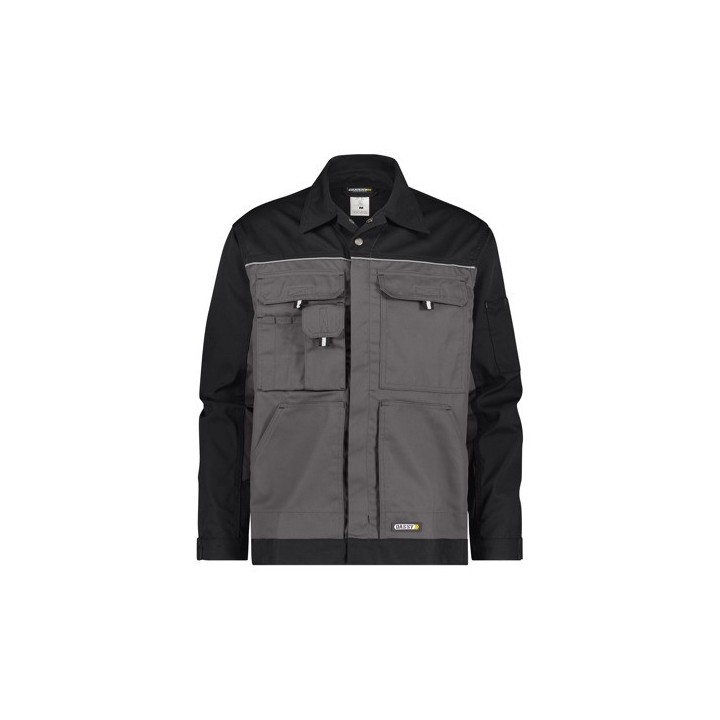 Veste de travail LUGANO DASSY gris noir