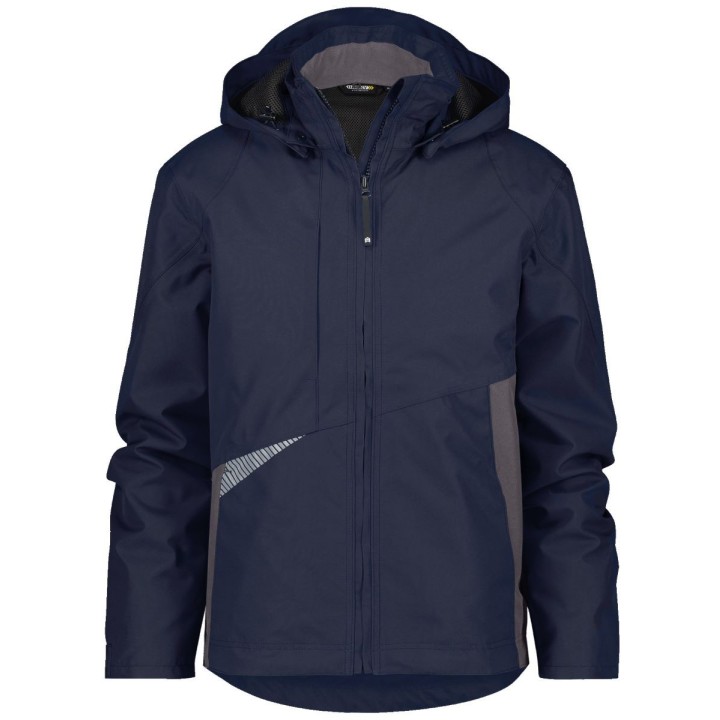 Veste de travail imperméable et coupe vent SOFTSHELL HYPER Dassy Bleu nuit anthracite