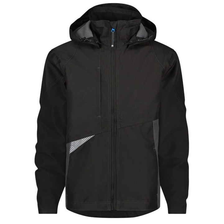 Veste de travail imperméable et coupe vent SOFTSHELL HYPER Dassy noir gris anthracite