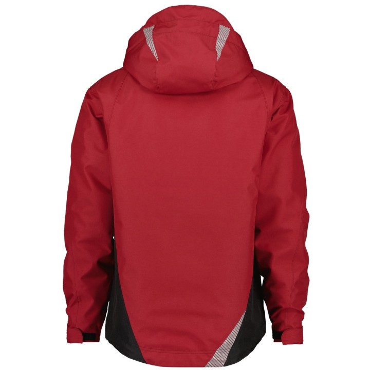 Veste de travail imperméable et coupe vent SOFTSHELL HYPER Dassy rouge noir
