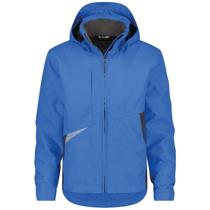 Veste de travail imperméable et coupe vent SOFTSHELL HYPER Dassy bleu azur anthracite