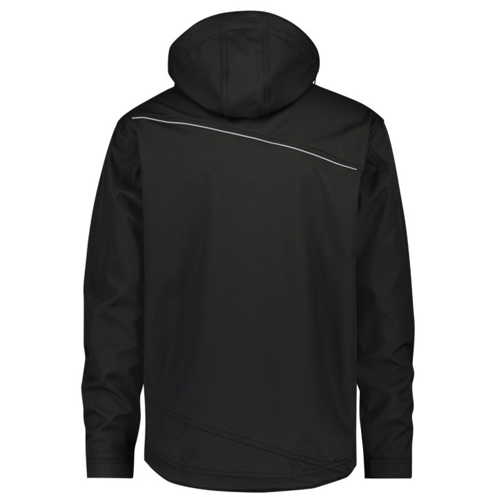 Veste homme softshell TAVIRA noir dos