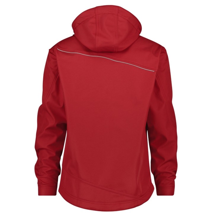 Veste homme softshell TAVIRA rouge dos