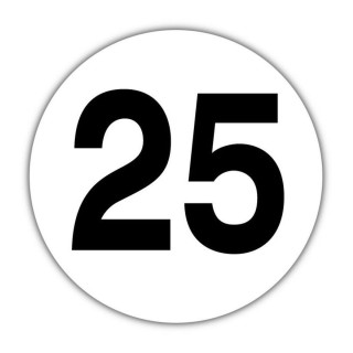Disque Limitation de vitesse 25 km/h adhésif