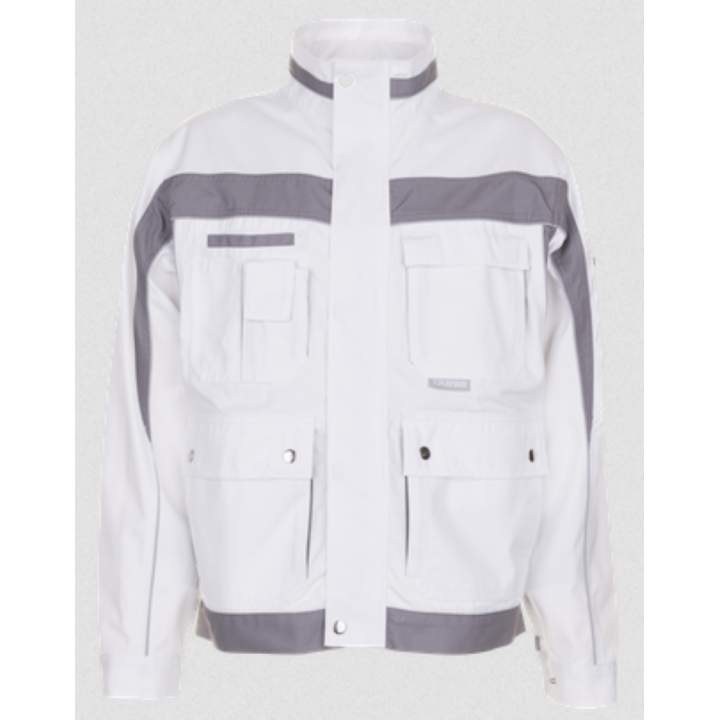 Blouson de travail PLALINE 65/35 poly/coton 280 gr blanc