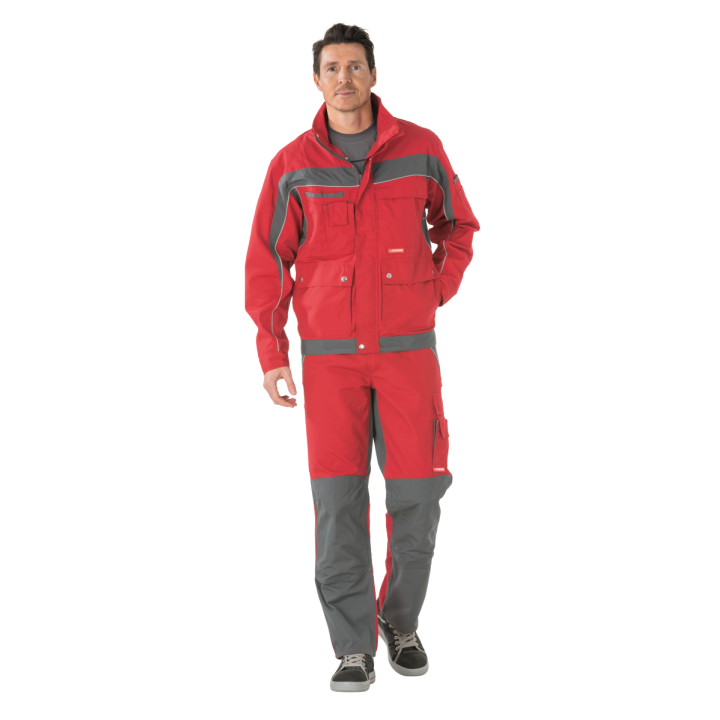 Blouson de travail PLALINE 65/35 poly/coton 280 gr rouge