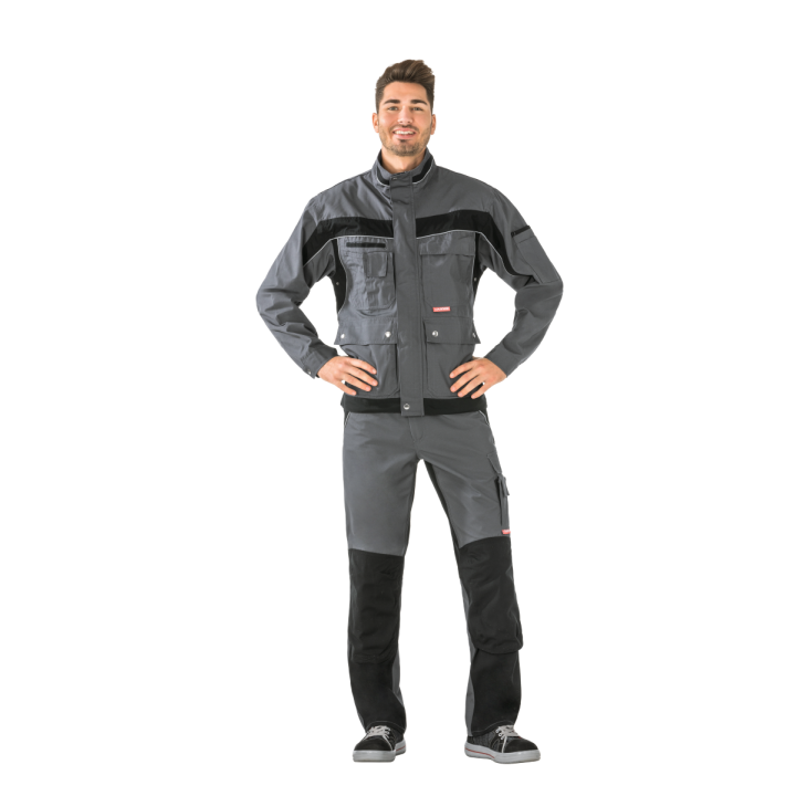 Blouson de travail PLALINE 65/35 poly/coton 280 gr anthracite noir