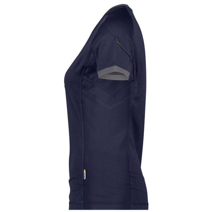 Tee Shirt femme Confort Nexus 140 gr anti UV bleu nuit profil