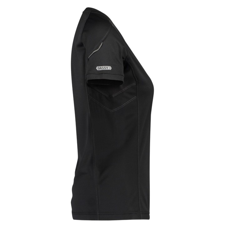 Tee Shirt femme Confort Nexus 140 gr anti UV noir profil