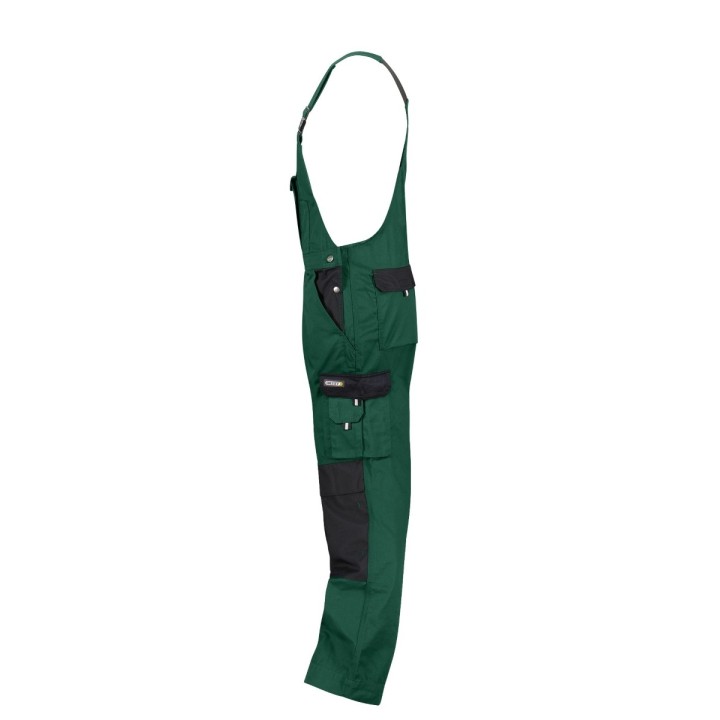 Cotte de travail à bretelle BICOLORE Versaille DASSY verte