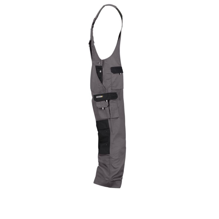 Cotte de travail à bretelle BICOLORE Versaille DASSY gris profil