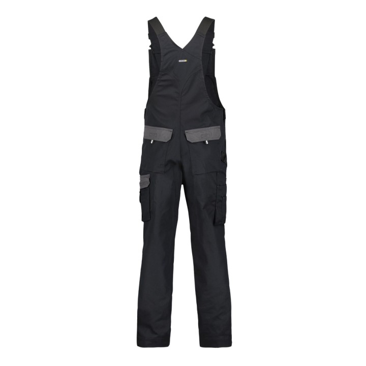 Cotte de travail à bretelle BICOLORE Versaille DASSY noir