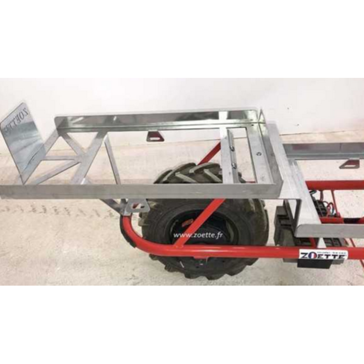 Brouette électrique ZOETTE PRO VITICULTURE motorisée freinéeas  chassis