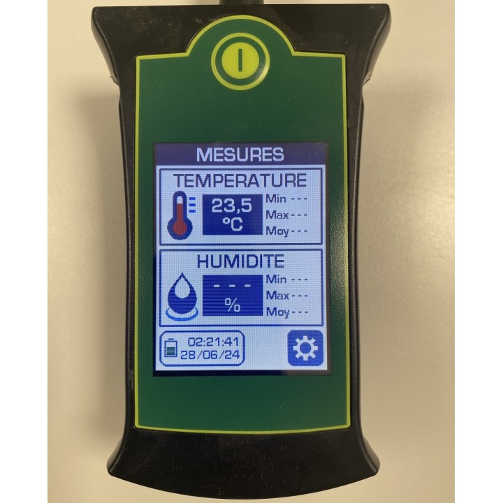 Sonde température humidité fourrage céréales electronique