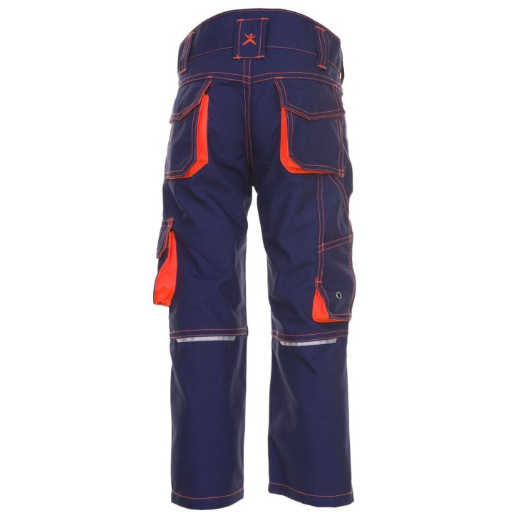 6111 pantalon junior PLANAM marine orange dos