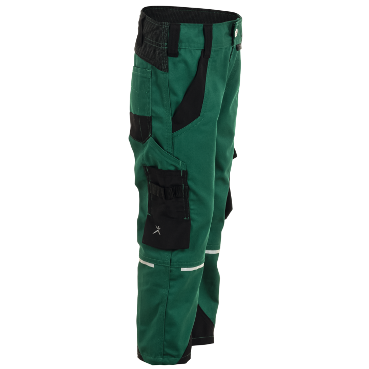Pantalon enfant élasthanne NORIT PLANAM KIDS vert noir profil