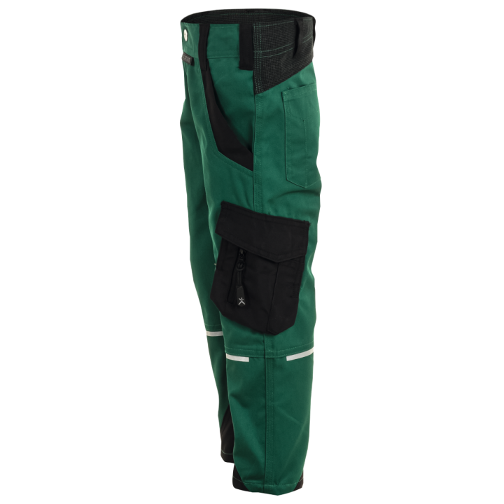 Pantalon enfant élasthanne NORIT PLANAM KIDS vert noir profil