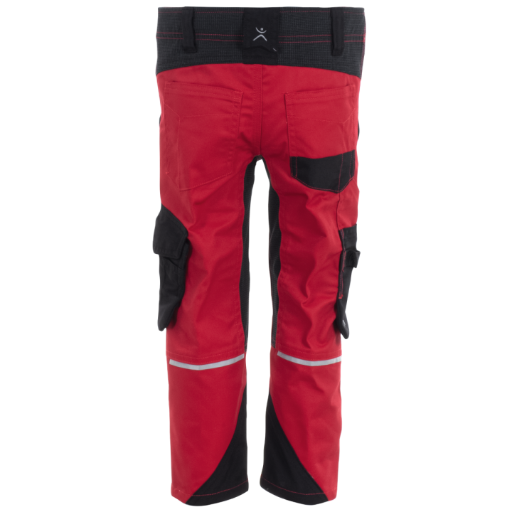 Pantalon enfant élasthanne NORIT PLANAM KIDS rouge noir dos