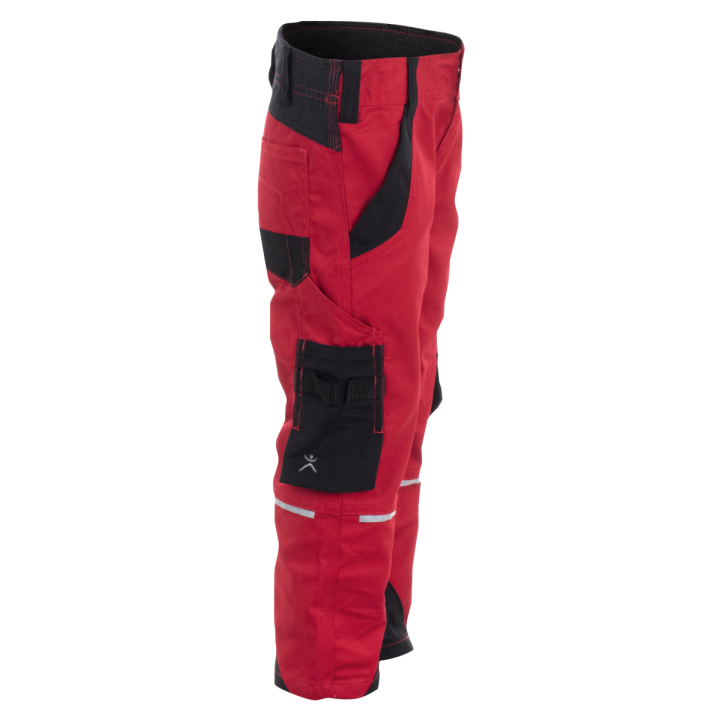 Pantalon enfant élasthanne NORIT PLANAM KIDS rouge noir profil