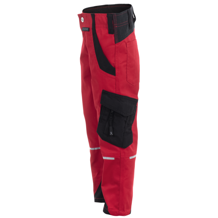 Pantalon enfant élasthanne NORIT PLANAM KIDS rouge noir profil