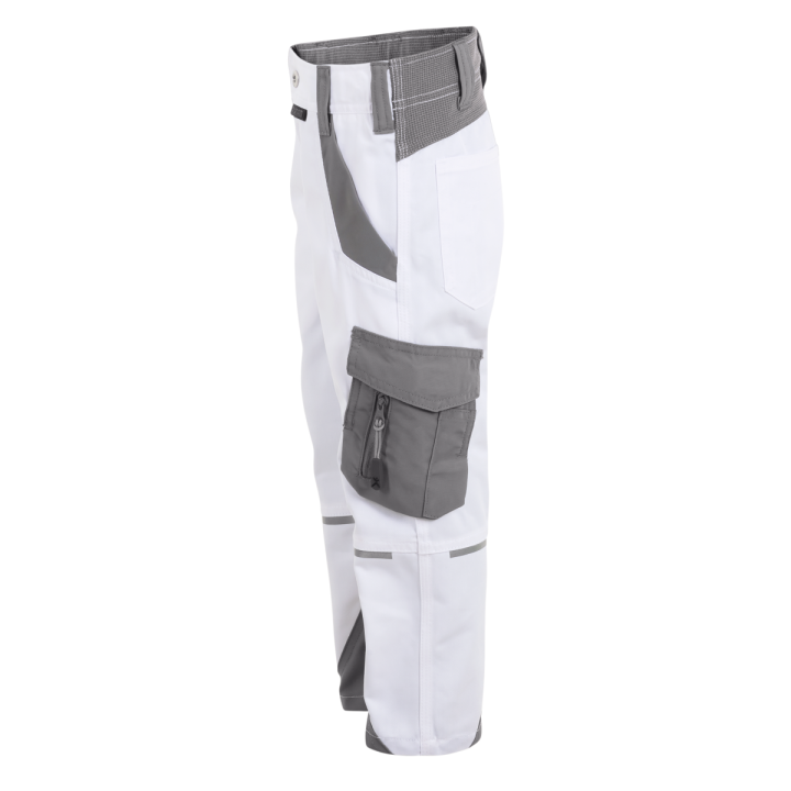 Pantalon enfant élasthanne NORIT PLANAM KIDS blanc zinc profil
