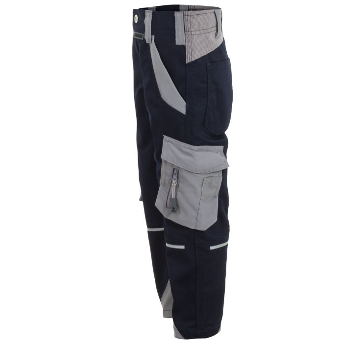 Pantalon enfant élasthanne NORIT PLANAM KIDS bleu noir zinc profil