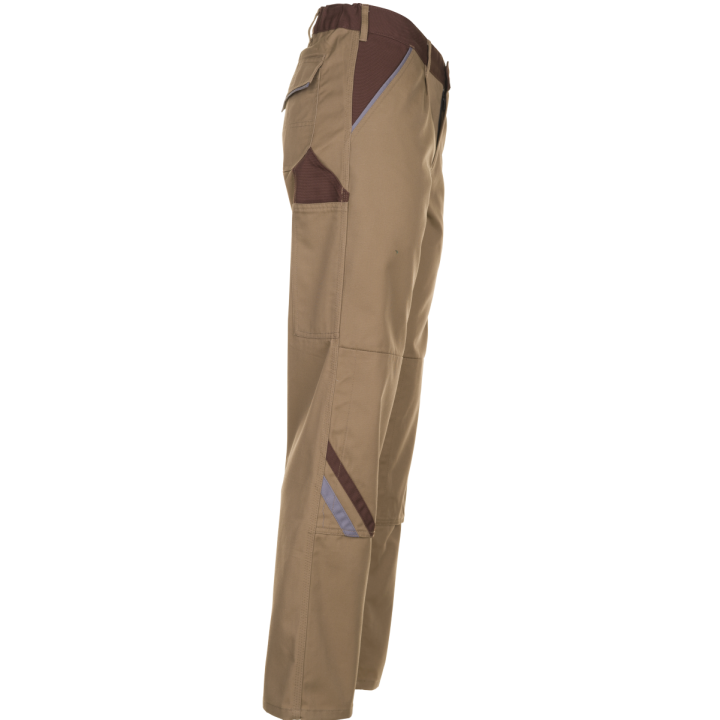 Pantalon de travail HIGHLINE PLANAM sable marron zinc profile
