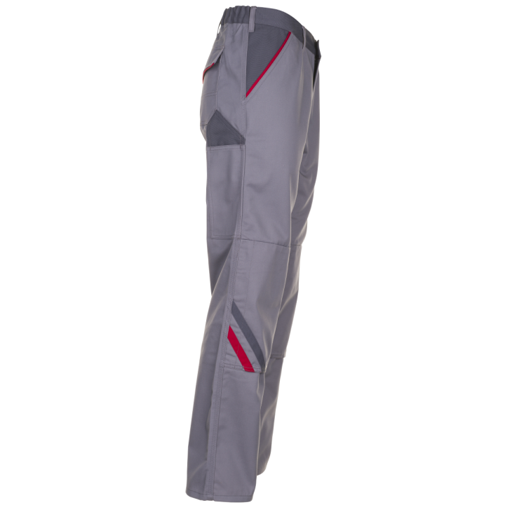 Pantalon de travail zinc ardoise rouge highline planam profil