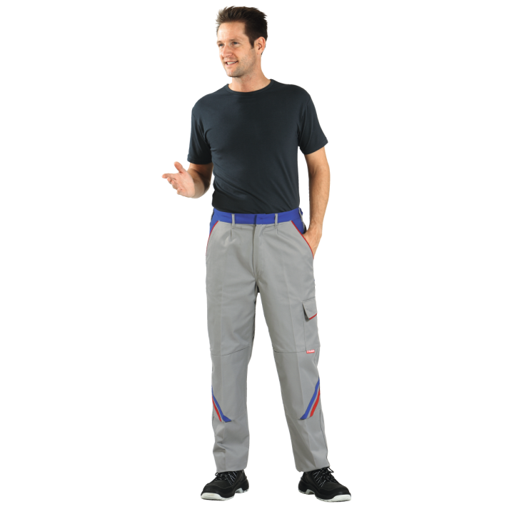 Pantalon de travail zinc bugatti rouge highline planam