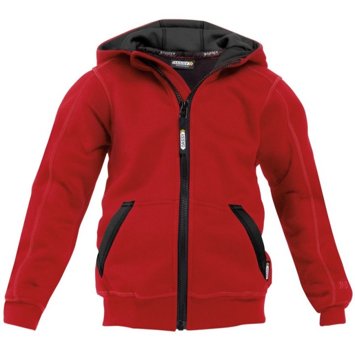 Sweat à capuche pour enfant ou ado WATSON DASSY rouge