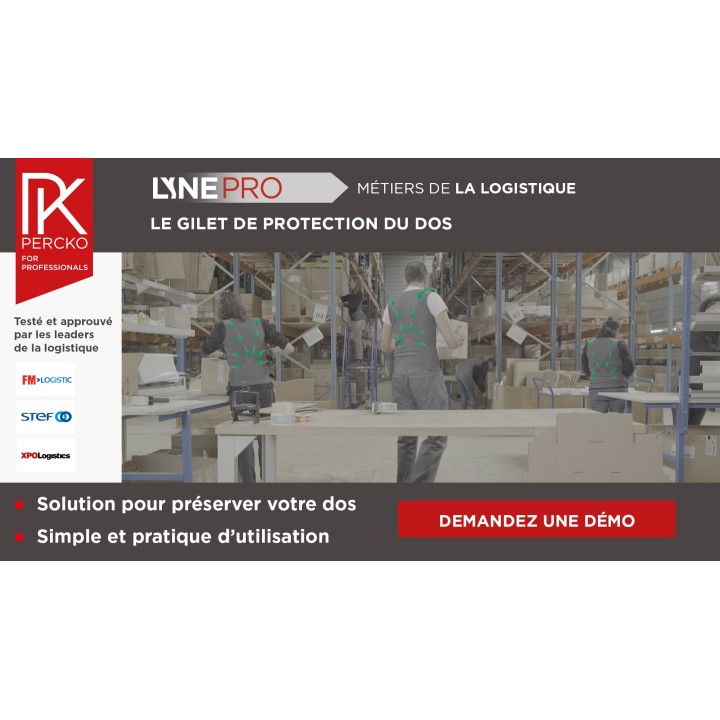 PERCKO gilet ergonomique dos femme