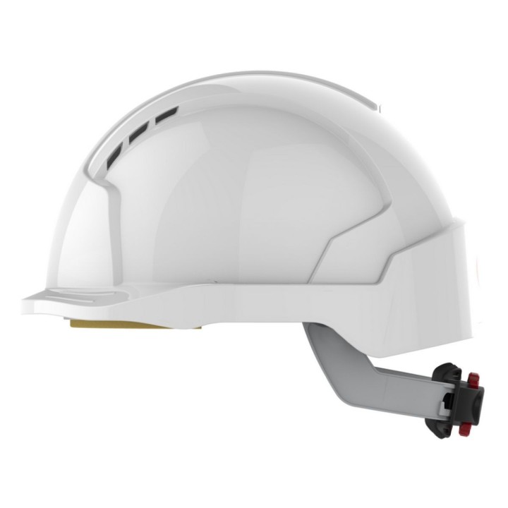 Casque de chantier EVOLite® ventilé micro visière - crémaillère - blanc JSP