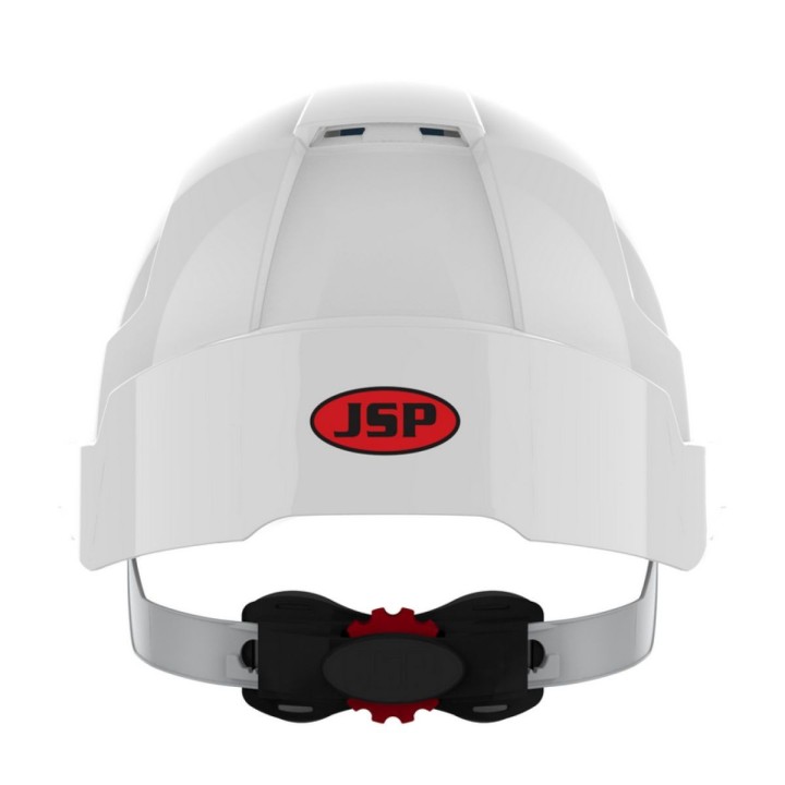 Casque de chantier EVOLite® ventilé micro visière - crémaillère - blanc JSP